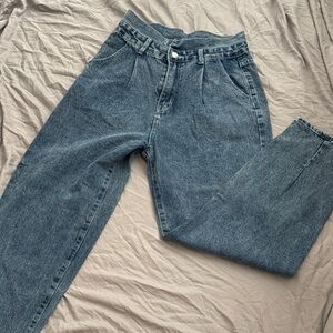 SHEIN High Rise Blue Jeans